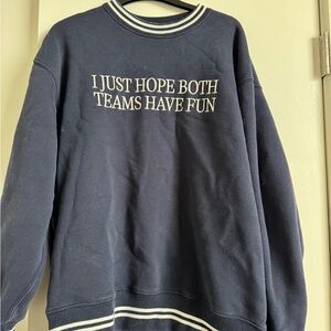 Navy Blue Crewneck Sweater